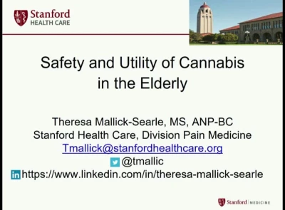 Thumbnail for Safety and Utility of Cannabis in the Elderly