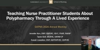 Thumbnail for Teaching Nurse Practitioner Students About Polypharmacy Through A Lived Experience