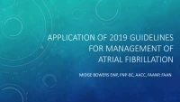 Thumbnail for Application of 2019 Guidelines for Management of Atrial Fibrillation
