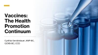 Thumbnail for Vaccines: The Health Promotion Continuum