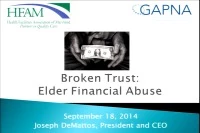 Thumbnail for Financial Abuse in the Elderly