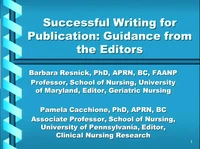 Thumbnail for Successful Writing for Publication: Guidance from the Editors