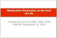 Thumbnail for Medication Reduction at the End of Life