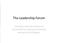 Thumbnail for Leadership Forum