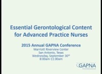 Thumbnail for Education Workshop: Essential Gerontological Nursing for Advanced Practice Nursing