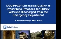 Thumbnail for Enhancing Quality of Prescribing Practices for Older Veterans Discharged from the Emergency Department: EQUiPPED
