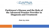 Thumbnail for Parkinson’s Disease and the Role of the APP in Diagnosis and Treatment