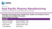 Thumbnail for Regulatory and Industry Panel - Supply Chain, Quality, and Compliance Issues in the Wake of the Covid-19 Pandemic 