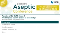 Thumbnail for Revision of EU GMPs Annex 1: What Impacts Can We Expect as an Industry? 