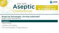 Thumbnail for Single Use Technologies - Are they sustainable? 