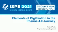 Thumbnail for Concurrent Session: Elements of Digitalization in the Pharma 4.0 Journey