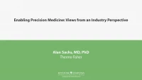 Thumbnail for Enabling Precision Medicine: Views from an Industry Perspective