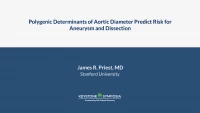 Thumbnail for Polygenic Determinants of Aortic Diameter Predict Risk for Aneurysm and Dissection