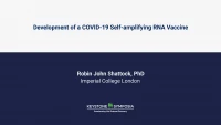 Thumbnail for Development of a COVID-19 Self-Amplifying RNA Vaccine 