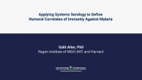 Thumbnail for Applying Systems Serology to Define Humoral Correlates of Immunity Against Malaria