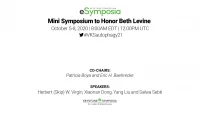 Thumbnail for Short Talk: Role of Sorting Nexins in Virophagy