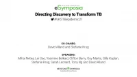 Thumbnail for Directing Discovery to Transform TB