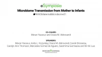 Thumbnail for [Maternal Microbiome] Microbiome Transmission from Mother to Infants
