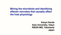 Thumbnail for Mining the Microbiota and Identifying Effector Microbes that Causally Affect the Host Physiology