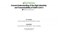 Thumbnail for Current Understanding of the High Infectivity and Transmissibility of SARS-CoV-2