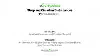 Thumbnail for Sleep and Circadian Disturbances