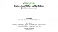 Thumbnail for Engineering of Editors and Epi-Editors