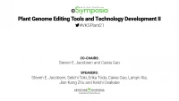 Thumbnail for Plant Genome Editing Tools and Technology Development II