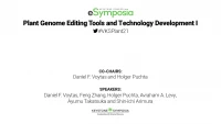 Thumbnail for Plant Genome Editing Tools and Technology Development I
