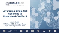 Thumbnail for Leveraging Single-Cell Genomics to Understand COVID-19
