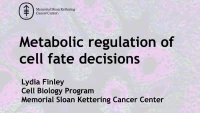 Thumbnail for Metabolic Control of Cell Fate Decisions in Stem Cells and Cancer Cells