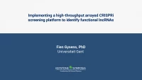 Thumbnail for Implementing a high-throughput arrayed CRISPRi screening platform to identify functional lncRNAs
