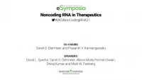 Thumbnail for Noncoding RNA in Therapeutics