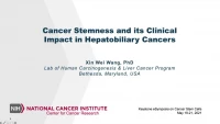 Thumbnail for Cancer Stemness and Its Clinical Impact in Hepatobiliary Cancers