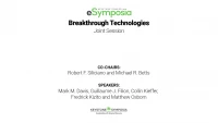 Thumbnail for [Joint Session] Breakthrough Technologies