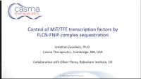 Thumbnail for Control of TFEB/TFE3 Family Transcription Factors through FLCN Sequestration