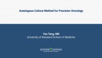 Thumbnail for Autologous culture method for precision medicine