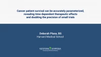 Thumbnail for Cancer patient survival can be accurately parameterized, revealing time-dependent therapeutic effects and doubling the precision of small trials