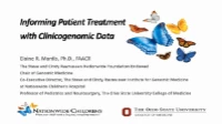 Thumbnail for Informing Patient Treatment with Clinicogenomic Data