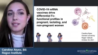 Thumbnail for Short Talk: COVID-19 mRNA Vaccines Drive Differential Fc-Functional Profiles in Pregnant, Lactating, and Non-Pregnant Women