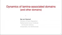 Thumbnail for Dynamics of Lamina-Associated Domains