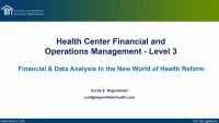 Thumbnail for Financial and Data Analysis in the New World of Health Reform