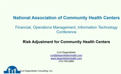 Thumbnail for Risk Adjustment for Community Health Centers