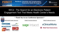 Thumbnail for The Search for an Electronic Patient Engagement Tool That Meets Health Center’s Needs