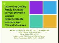 Thumbnail for Improving Quality Family Planning Service Provision Through Interoperability Solutions and Clinical Measures