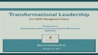 Thumbnail for Transformational Leadership for FQHC Management Team