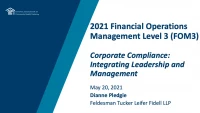 Thumbnail for Corporate Compliance: Integrating Leadership and Management