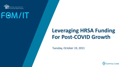 Thumbnail for Leveraging HRSA Funding for Post-COVID Growth - NTTAP Featured