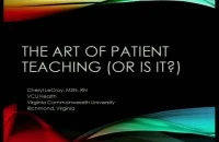 Thumbnail for The Art of Patient Teaching (Or is It?) 