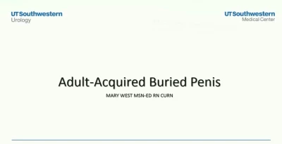 Thumbnail for Adult Buried Penis: A Multidisciplinary Approach to Treatment