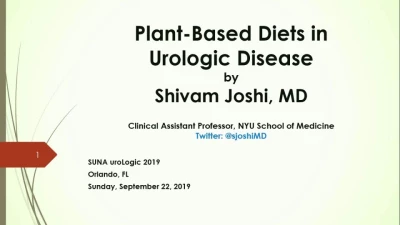 Thumbnail for Plant-Based Diets in Urologic Disease